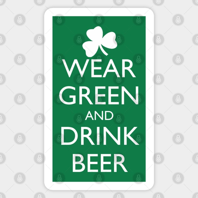 WEAR GREEN AND DRINK BEER Sticker by HolidayBug